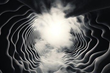 Fototapete - Abstract tunnel with ethereal light