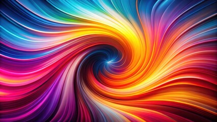 Poster - Abstract Vibrant Swirl of Color, Dynamic Energy and Motion, a Visually Striking Design for Modern Applications