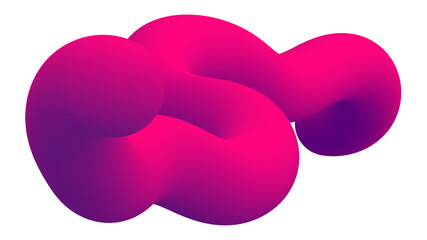 Aufkleber - A vibrant 3D visualization of a twisting, fluid form in motion—featuring bold colors, smooth geometry, and dynamic energy. Abstract dynamic style fluid lines for design elements.