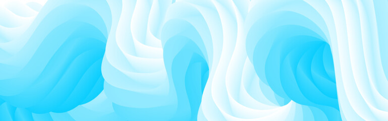 Aufkleber - A vibrant 3D visualization of a twisting, fluid form in motion—featuring bold colors, smooth geometry, and dynamic energy. Abstract dynamic style fluid lines for design elements.