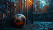 © Nebuto - a soccer ball left alone in the net