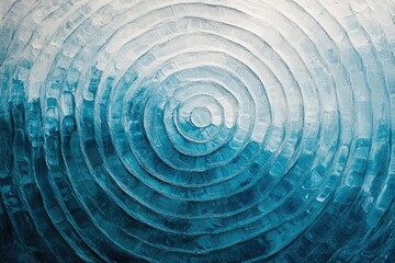 Aufkleber - Abstract circular textured painting with a gradient of blues and whites