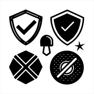 Notification Check Mark Color  Flat Line Icons 