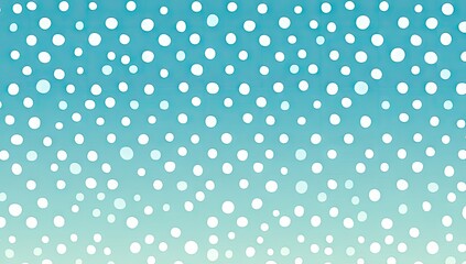 Poster - Light teal background with many small white circles