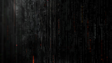 Abstract Digital Data Stream Background Futuristic Technology Binary Code Cyberspace Programming AI Machine Learning Server Room Data Center Network Security Digital Transformation Innovation Virtual 