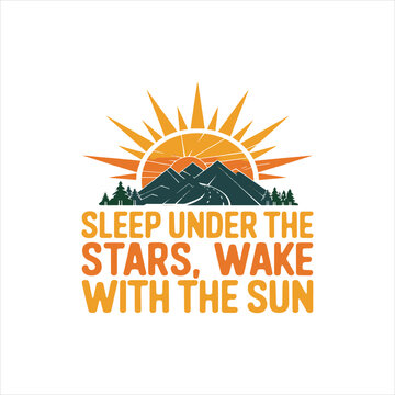 T shirt design-text-at-sleep-vector art illustration
