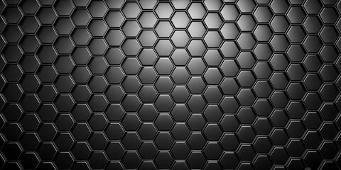 Aufkleber - Abstract Dark Hexagonal Pattern Background Texture Design