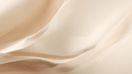 Poster - Minimal soft abstract background with creamy beige tones, smooth textures, delicate curves, modern elegant style, natural and organic aesthetic