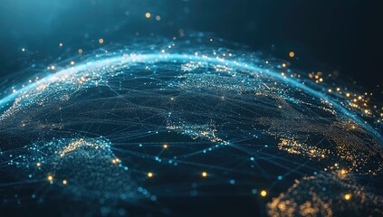 Poster - Abstract Earth Network Visualization