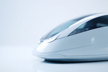 Aufkleber - minimalistic shot of futuristic vehicle design with focus on innovation captured in profile