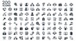 © mh - Set of Two Hundred Various Business and Management Icons