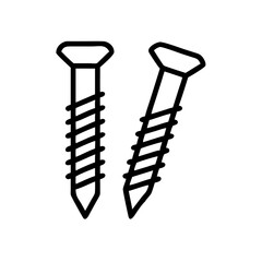 Poster - screws icon vector illustration isolated on white background
