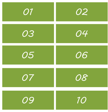 set of 1 to 10 counting  icon vector  illustration 