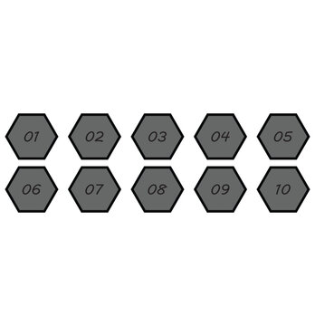 set of 1 to 10 counting  icon vector  illustration 