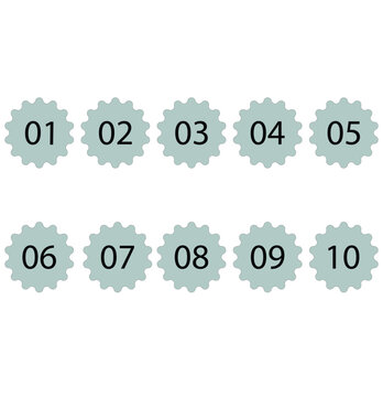 set of 1 to 10 counting  icon vector  illustration 