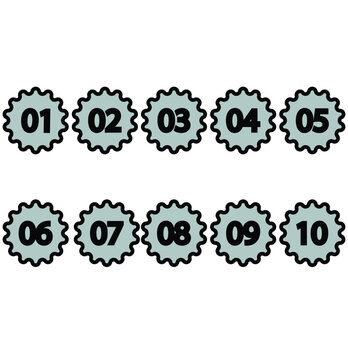 set of 1 to 10 counting  icon vector  illustration 