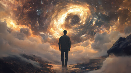 cosmic abyss a surreal portal to an unknown world a captivating exploration of celestial wonder and 