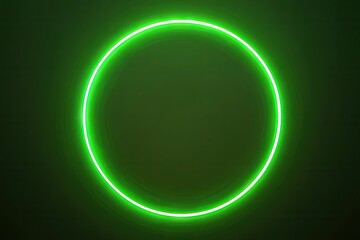 Aufkleber - Neon green circle frame (1)