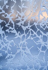 Wall Mural - close up of a frosted glass window