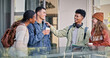 © peopleimages.com - Group, friends and students talking on campus for education, social project and walking to classroom. Happy, people and communication at university for learning, study and bonding together in morning