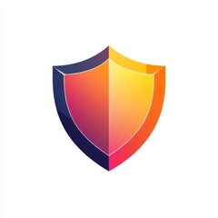 Poster - A vibrant, modern shield icon symbolizing security and protection.