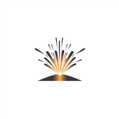 Poster - Stylized explosion graphic with dark and orange tones, conveying energy and intensity.