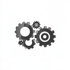 Poster - A collection of interlocking gears representing teamwork and machinery.