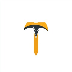 Poster - A striking graphic design featuring a stylized logo in yellow and black, showcasing modern aesthetics.
