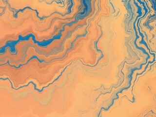  An abstract background with a flowing, marbled pattern.  Peach and muted blue hues create a calming, organic design with a fluid texture.