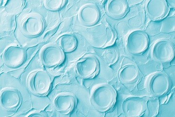 Fototapete - Light blue textured abstract background with circular shapes