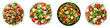 © Rawpixel.com - PNG Fresh vibrant healthy colorful salads, element set on transparent background