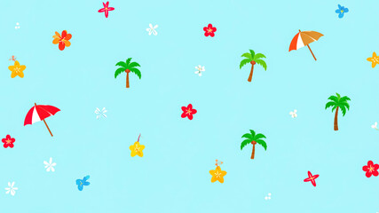 Poster - summer background pattern seamless 