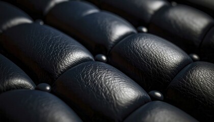Poster - Textured Blurred Dark Blue Leather Background for Design Projects