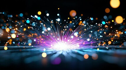 Poster - Colorful Light Explosion Abstract Background for Modern Designs