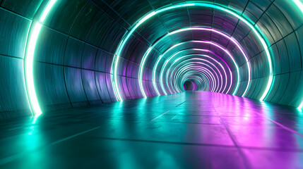 Poster - Visualizing augmented reality without devices in a futuristic tunnel environment
