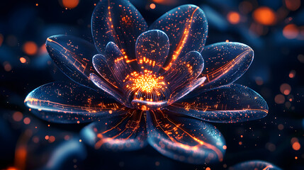 Poster - Creating biodigital interfaces floating circuits art installation virtual space innovative technology