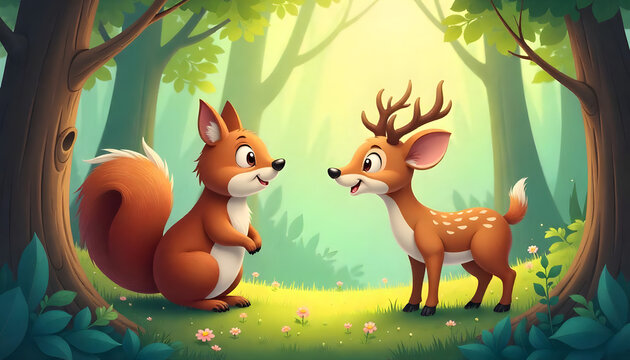 illustration of a fairy tale, collection of fairy tale covers for children