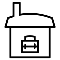 Poster - Home House Business Line Icon