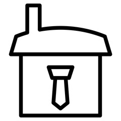Poster - Home House Business Line Icon