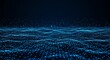 © wafi - futuristic high-resolution digital abstract background glowing blue data networks cyberspace elements symbolizing fast internet digital communication high-tech connections technology business stock