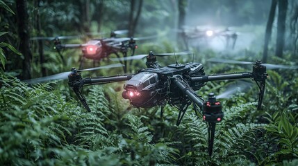 Poster - Defending advanced farming technologies with drones in lush environments a innovative approach to agriculture
