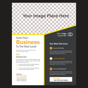 Flyer template layout background design. Corporate business layout, modern layout.