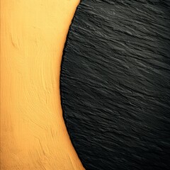 Poster - Bold black and yellow wall featuring striking color contrast creating a dynamic visual experience