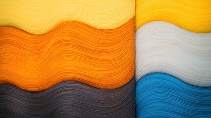 Poster - A wall featuring a beautiful array of different colors creating a striking visual impact