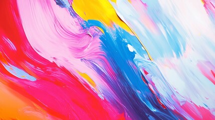 Leinwandbilder - Vibrant streaks of color flowing in an abstract dynamic arrangement