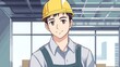 © tiantian - Anime Style Man Working for Employment: Embodying Dedication and Ambition in a Professional Setting