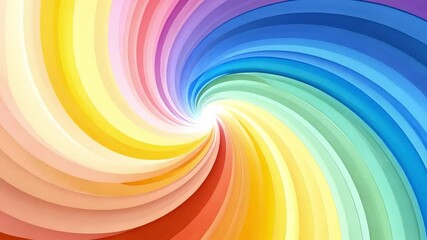 Poster - vibrant swirl of colors an abstract spiral design showcasing spectrum of joy and creativity in mesme