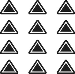 set of traffic signs