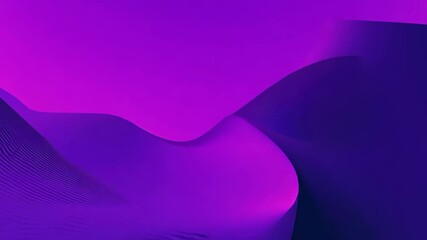 Poster - Dynamic 3D Purple Background with Wavy Abstract Shapes and Modern Graphic Design