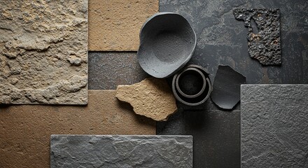 Poster - A collection of various shapes and sizes of bowls